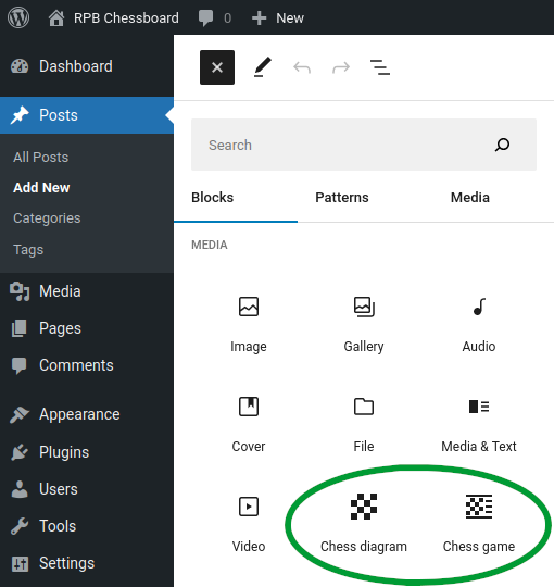 RPB Chessboard – Documentation & examples